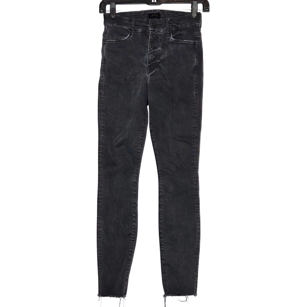 MOTHER Charcoal Gray Ankle Jeans